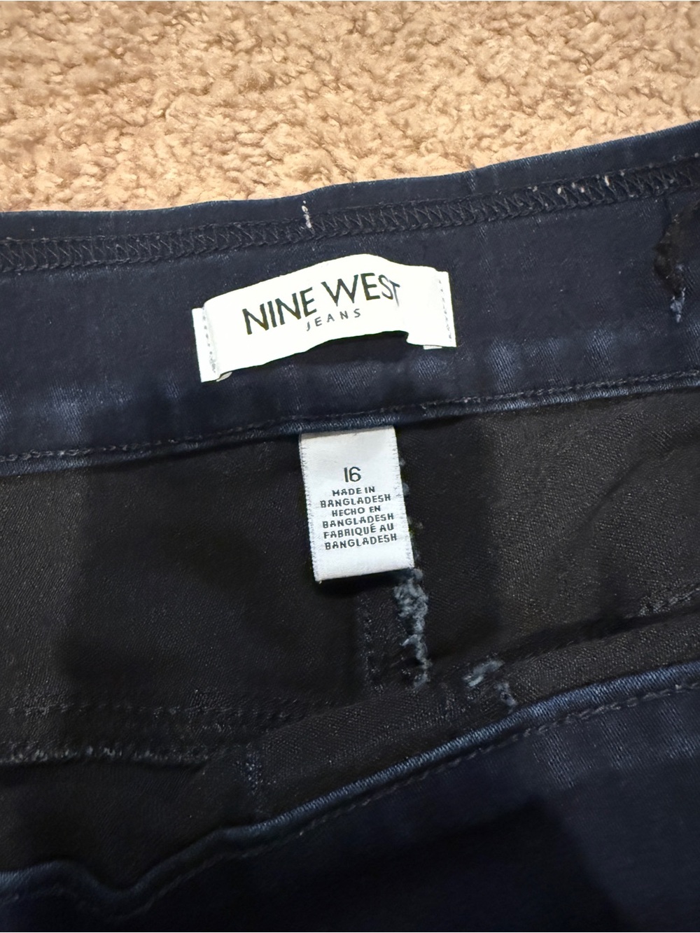 Women’s Dark Blue Jean shorts - Picture 3 of 6